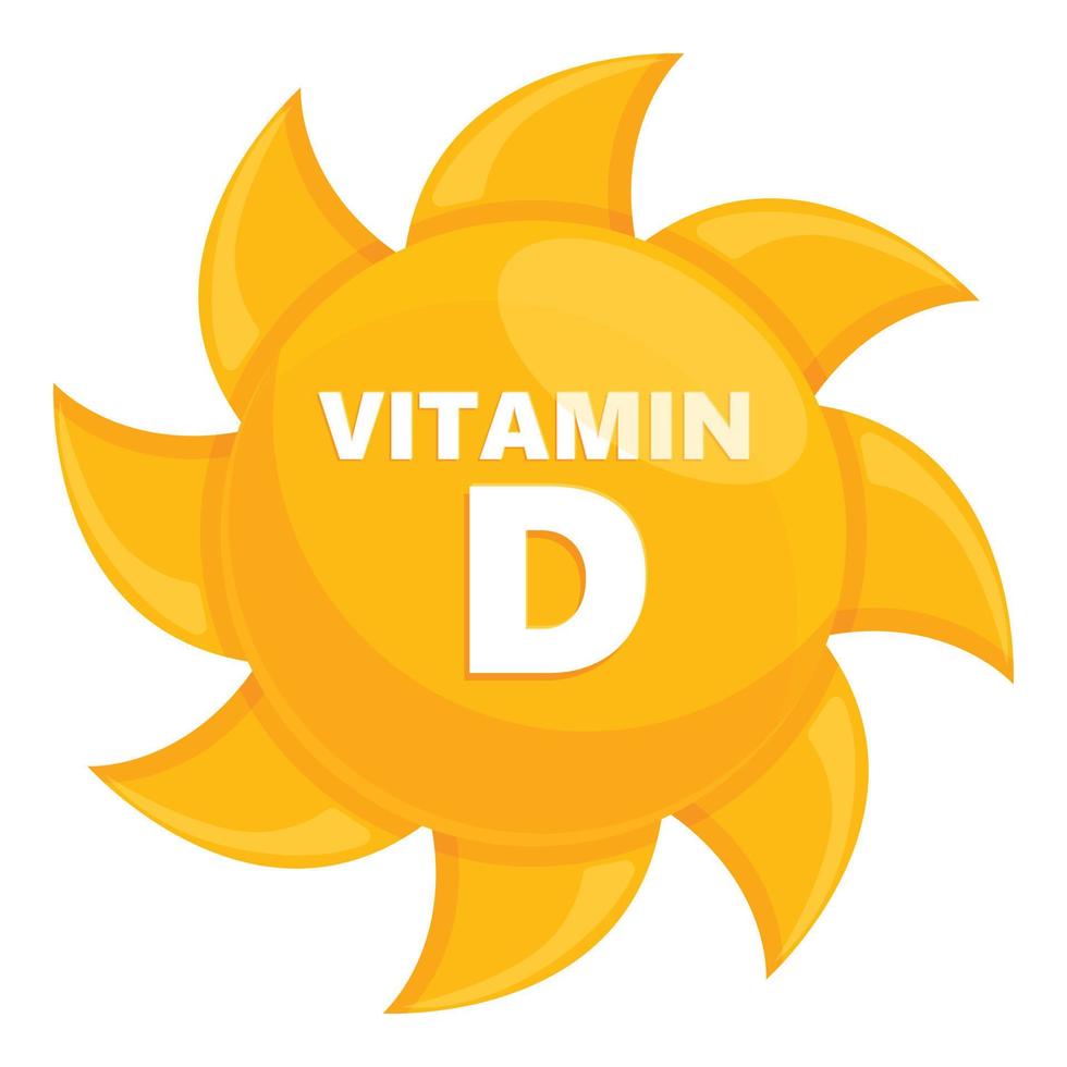 ícone de vitamina de verão, estilo cartoon vetor