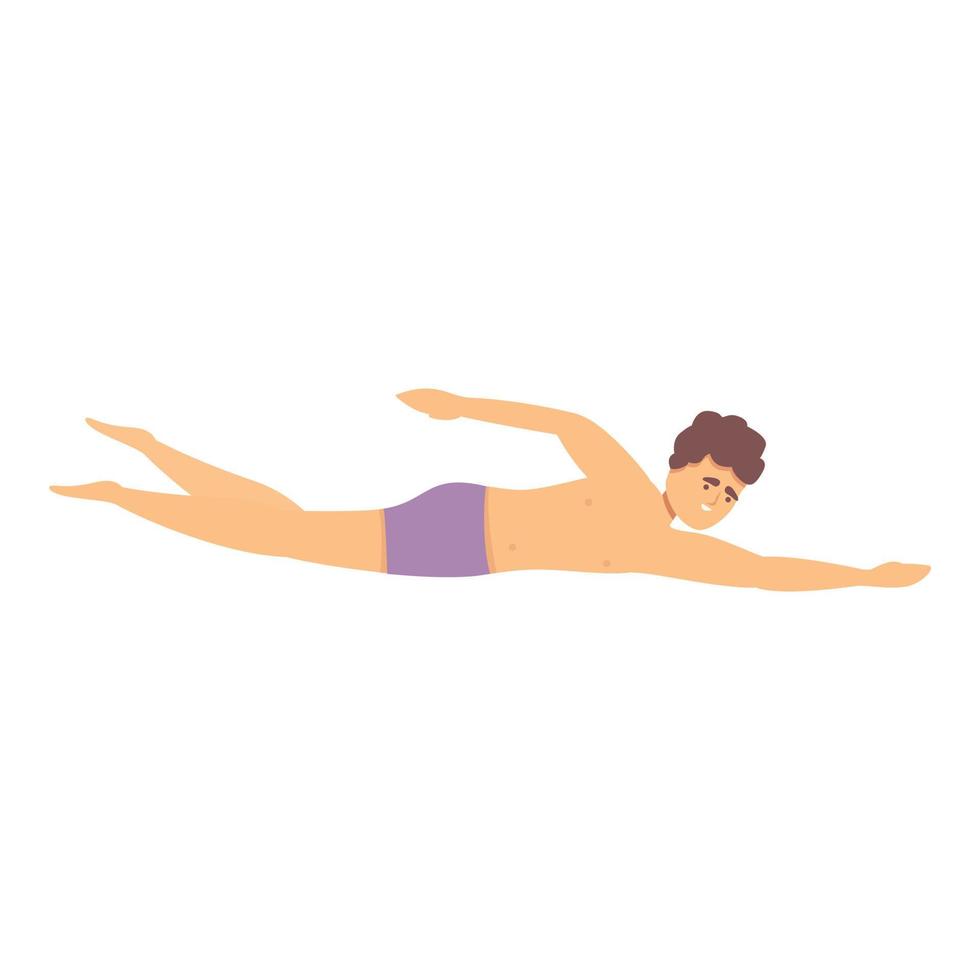 vetor de desenhos animados do ícone do clube de natação aqua. esporte de natação