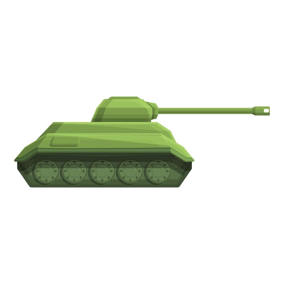 vetor de desenhos animados de ícone de arma de aço. tanque do exército