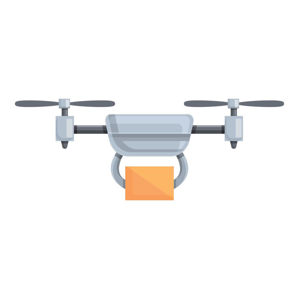 ícone de entrega drone, estilo cartoon vetor