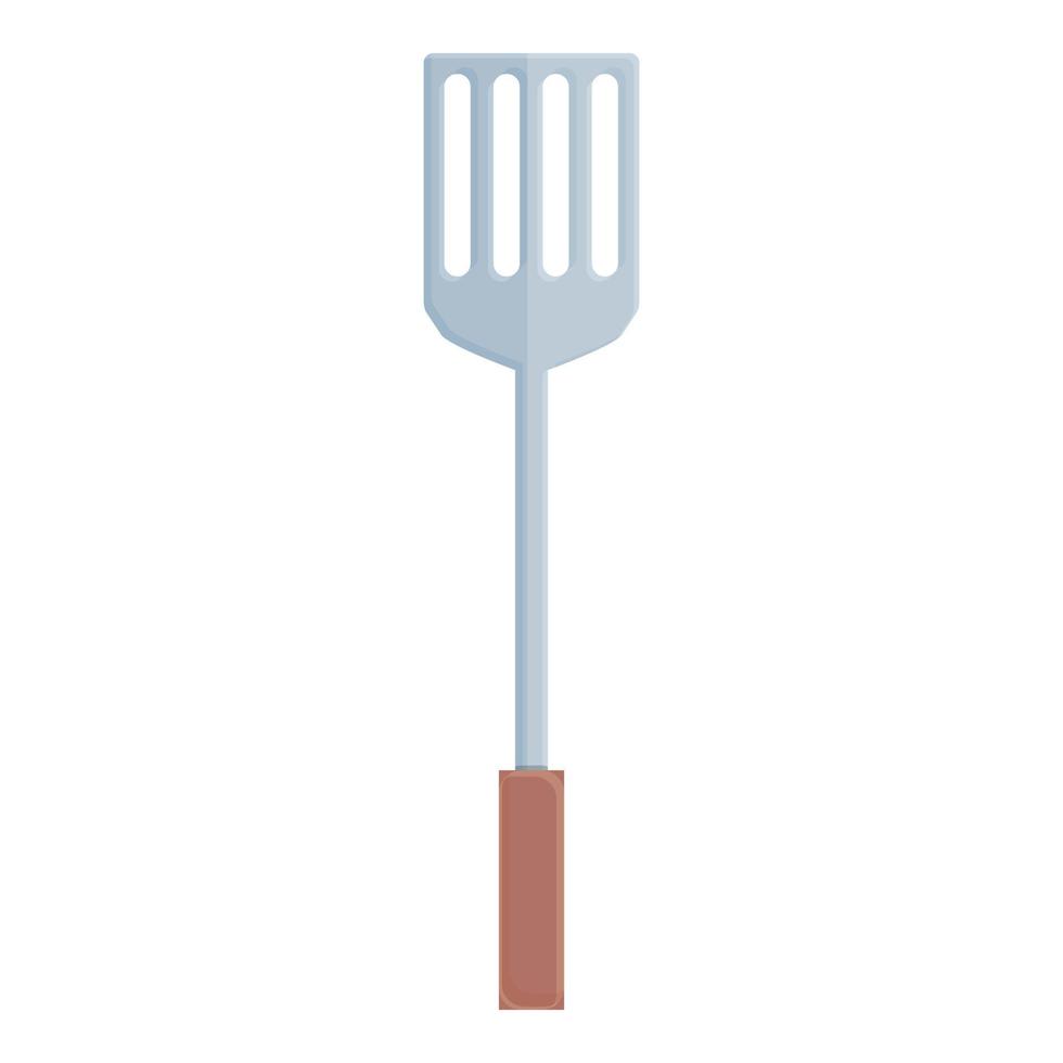 vetor de desenhos animados de ícone de espátula de grelha. cozinhar comida