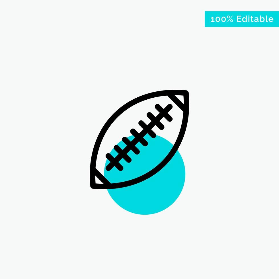 afl austrália futebol rugby rugby bola esporte sydney turquesa destaque círculo ponto vetor ícone