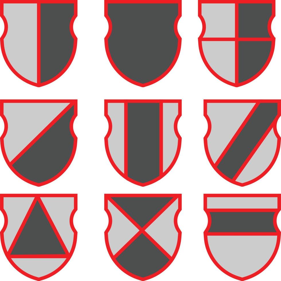 logotipo de design de escudo vetor