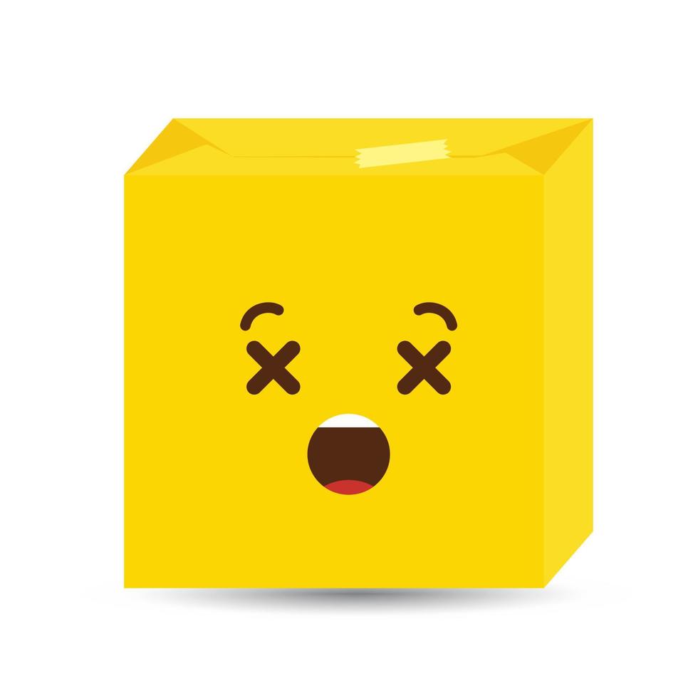 vetor de design de ícone de emoji morto