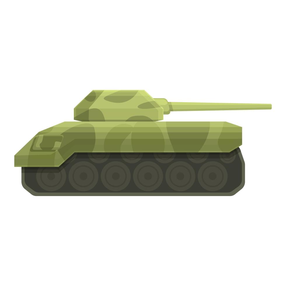 vetor de desenhos animados de ícone de arma de tanque. exército militar