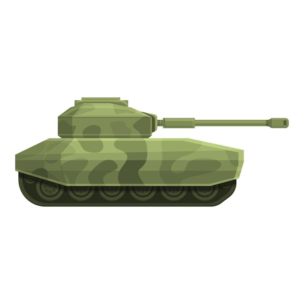 vetor de desenhos animados de ícone de tanque de armadura. guerra militar