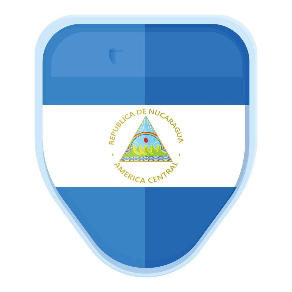 Nicarágua símbolo ícone dos desenhos animados do vetor. dia político vetor