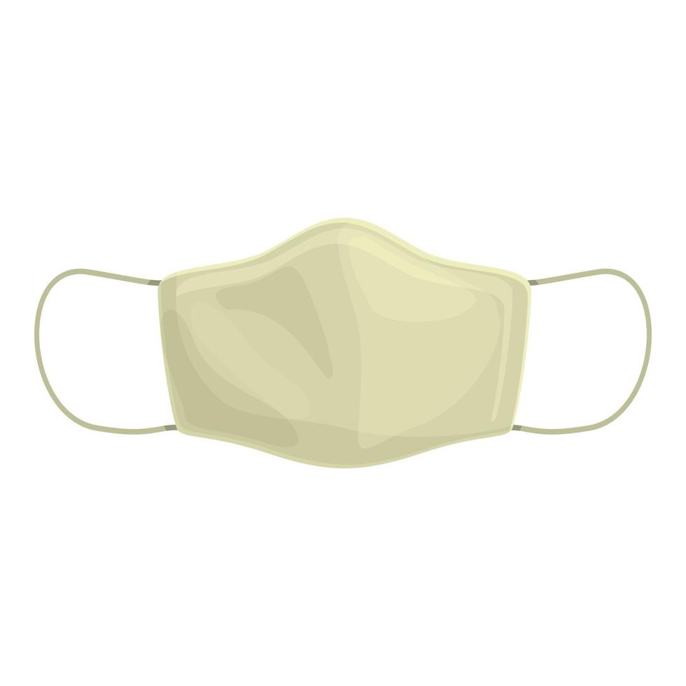 vetor de desenhos animados de ícone de máscara respiratória. desgaste facial médico