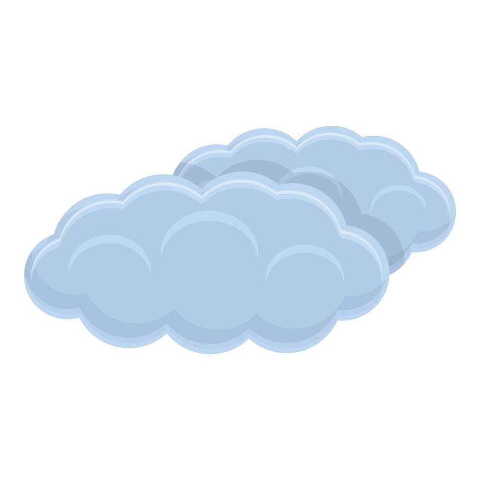ícone de nuvens climáticas, estilo cartoon vetor