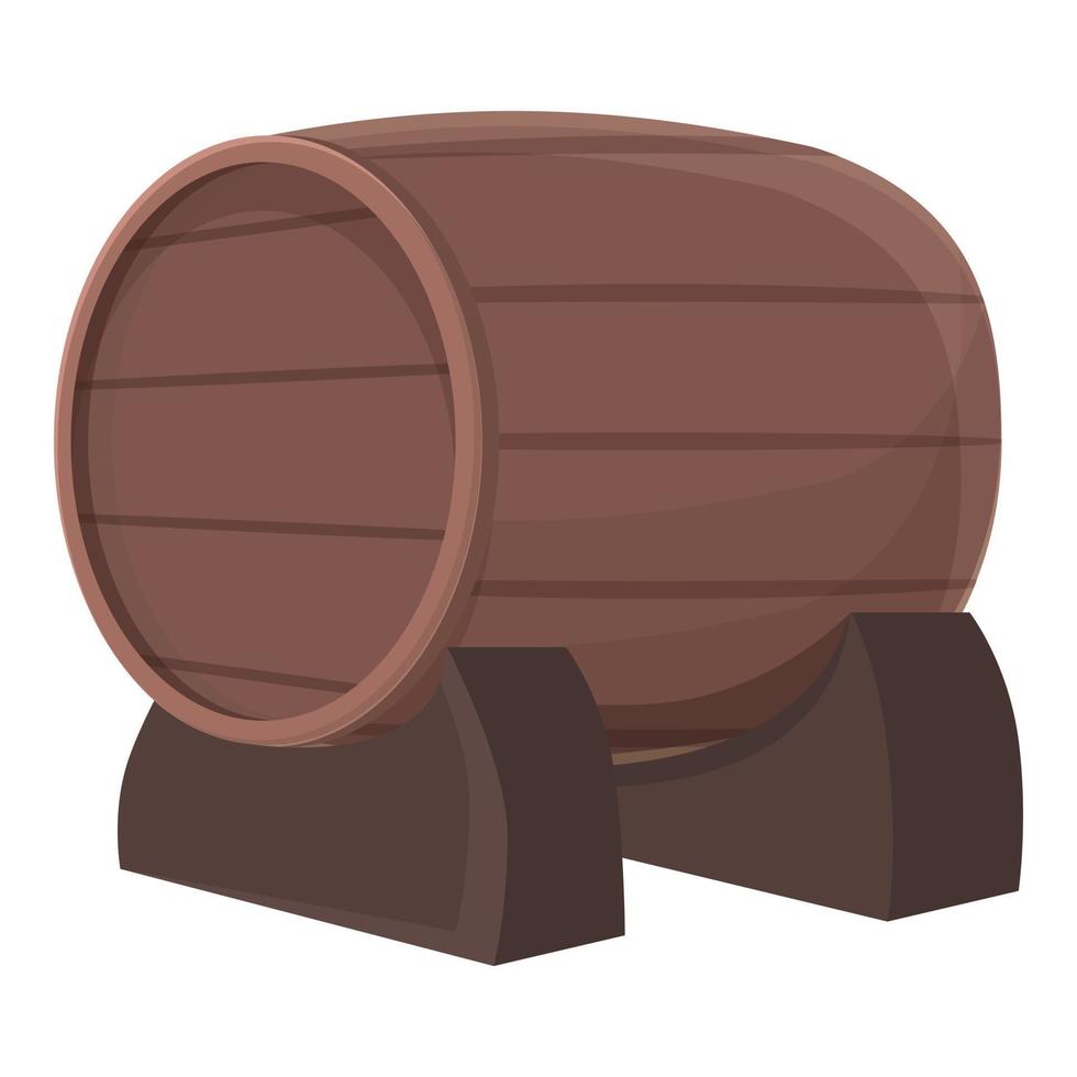 vetor de desenhos animados de ícone de barril de madeira. república de viagem