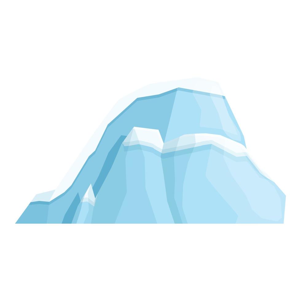 vetor de desenhos animados de ícone de geleira de montanha. iceberg