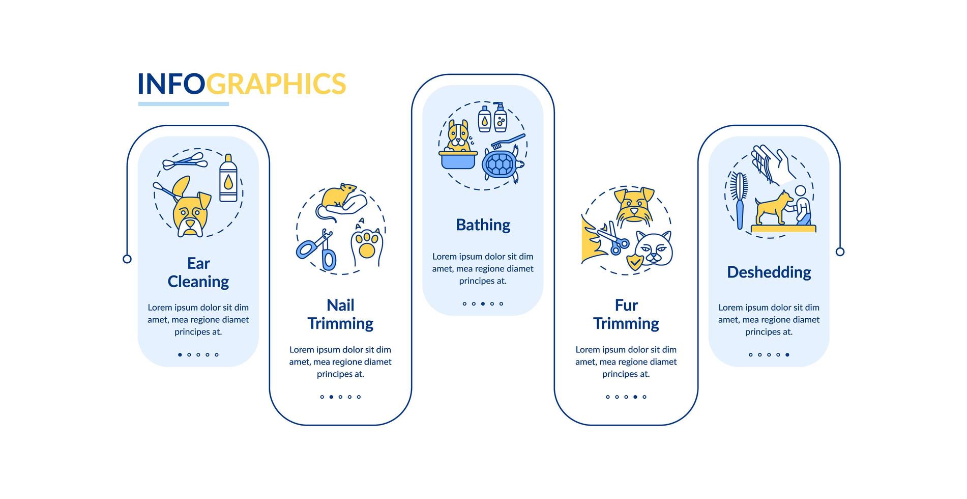 serviços de beleza, modelo de infográfico de vetor