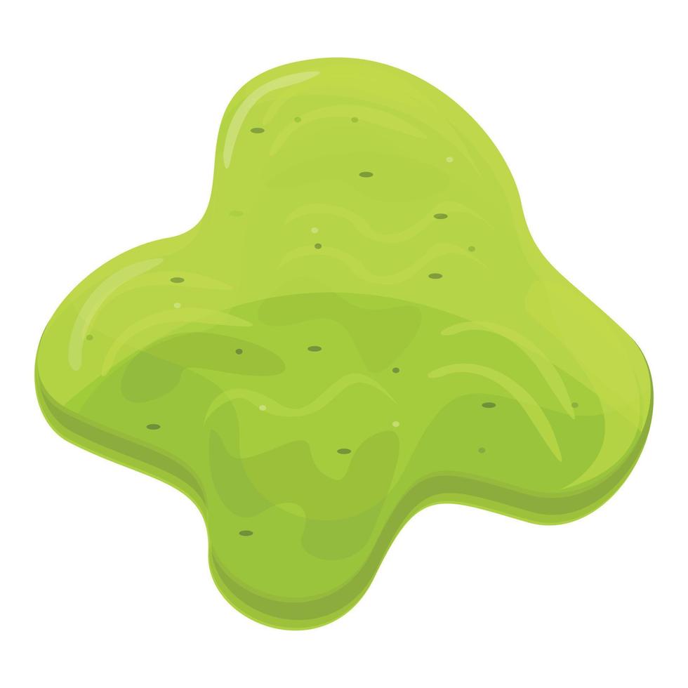 ícone de wasabi cru, desenho animado e estilo plano vetor