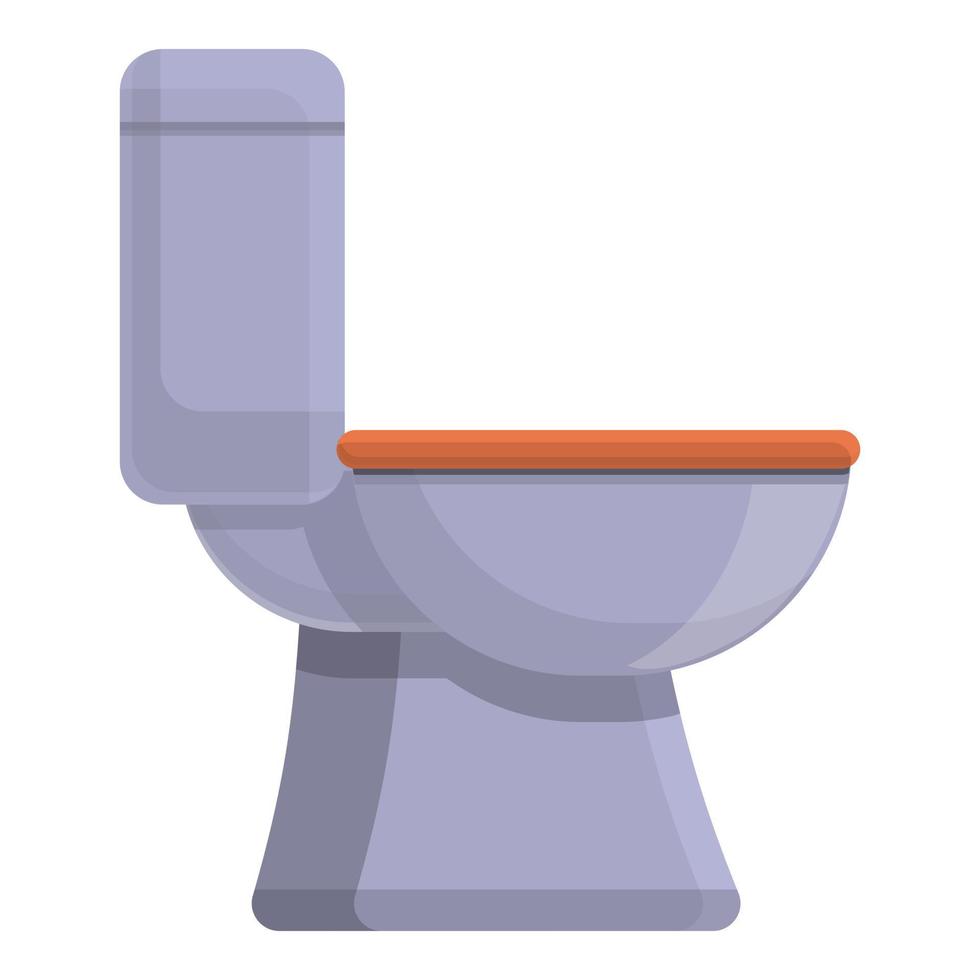 ícone do banheiro de esgoto, estilo cartoon vetor