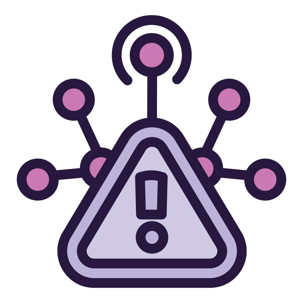 vetor de contorno do ícone de engenharia de DNA. genoma rna