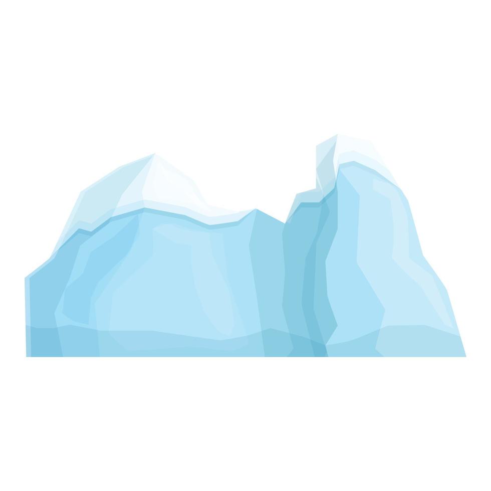 Congele o vetor de desenhos animados do ícone do iceberg. iceberg