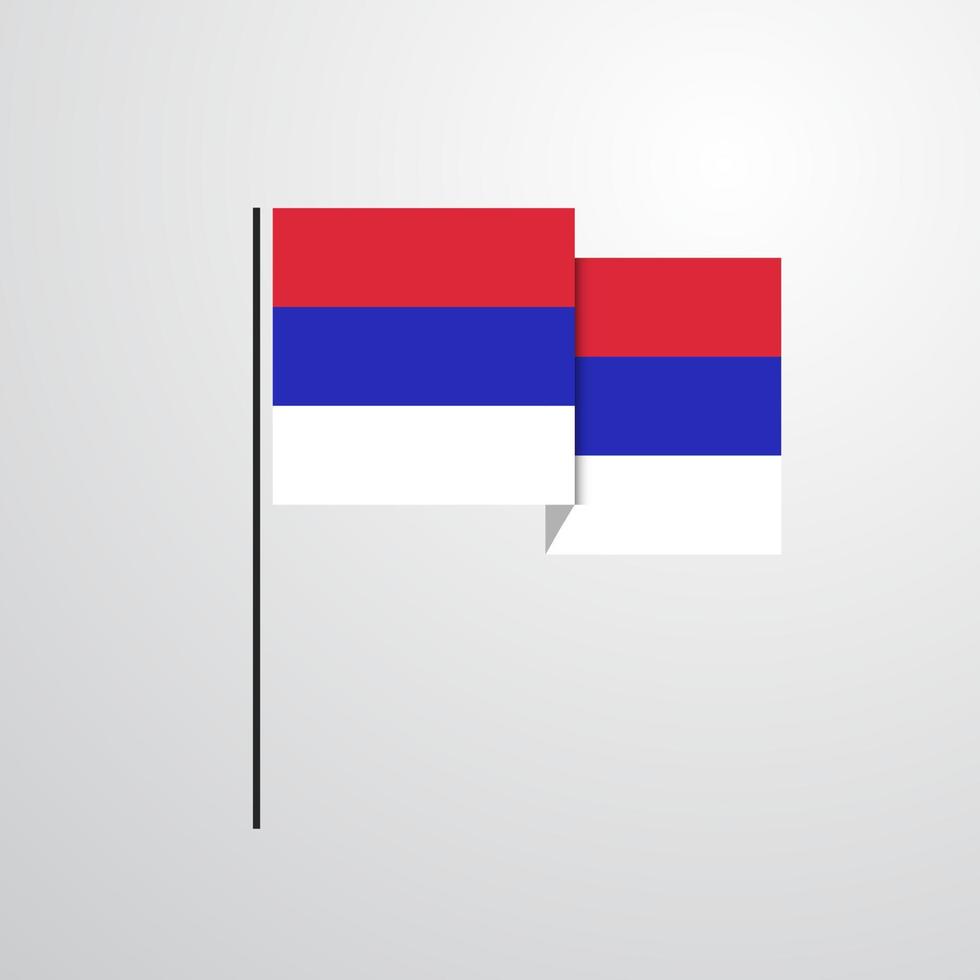 republika srpska acenando vetor de design de bandeira