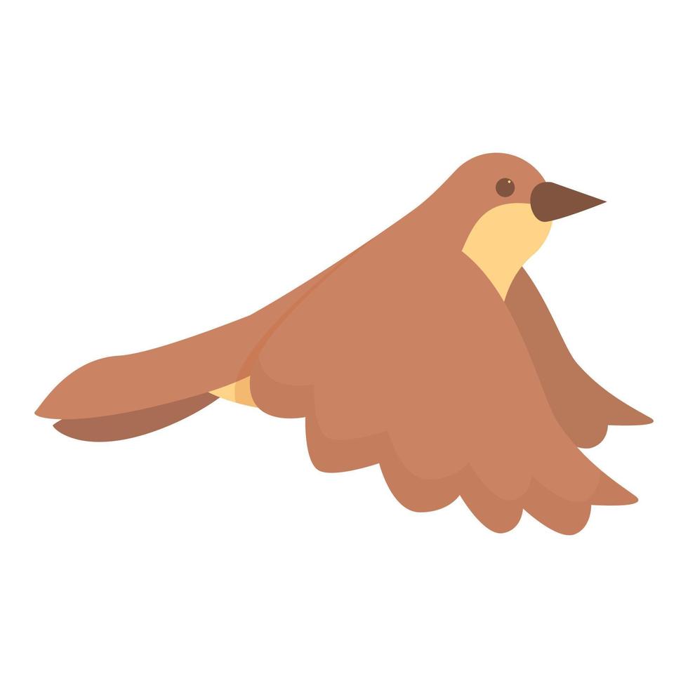 vetor de desenhos animados de ícone de pássaro voador. pássaro de árvore