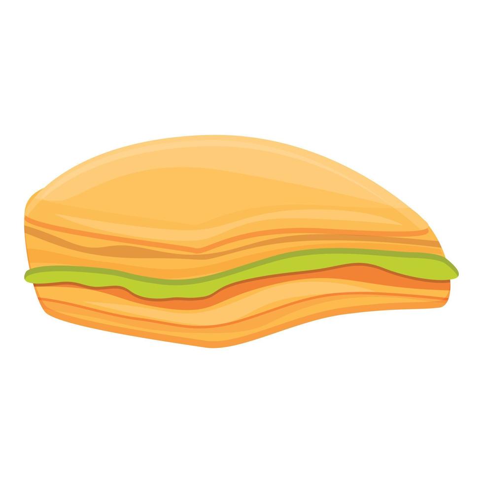 ícone do sanduíche turco, estilo cartoon vetor