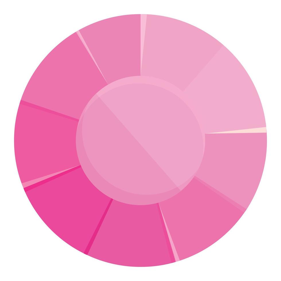 vetor redondo dos desenhos animados do ícone de pedra preciosa. jóia de cor