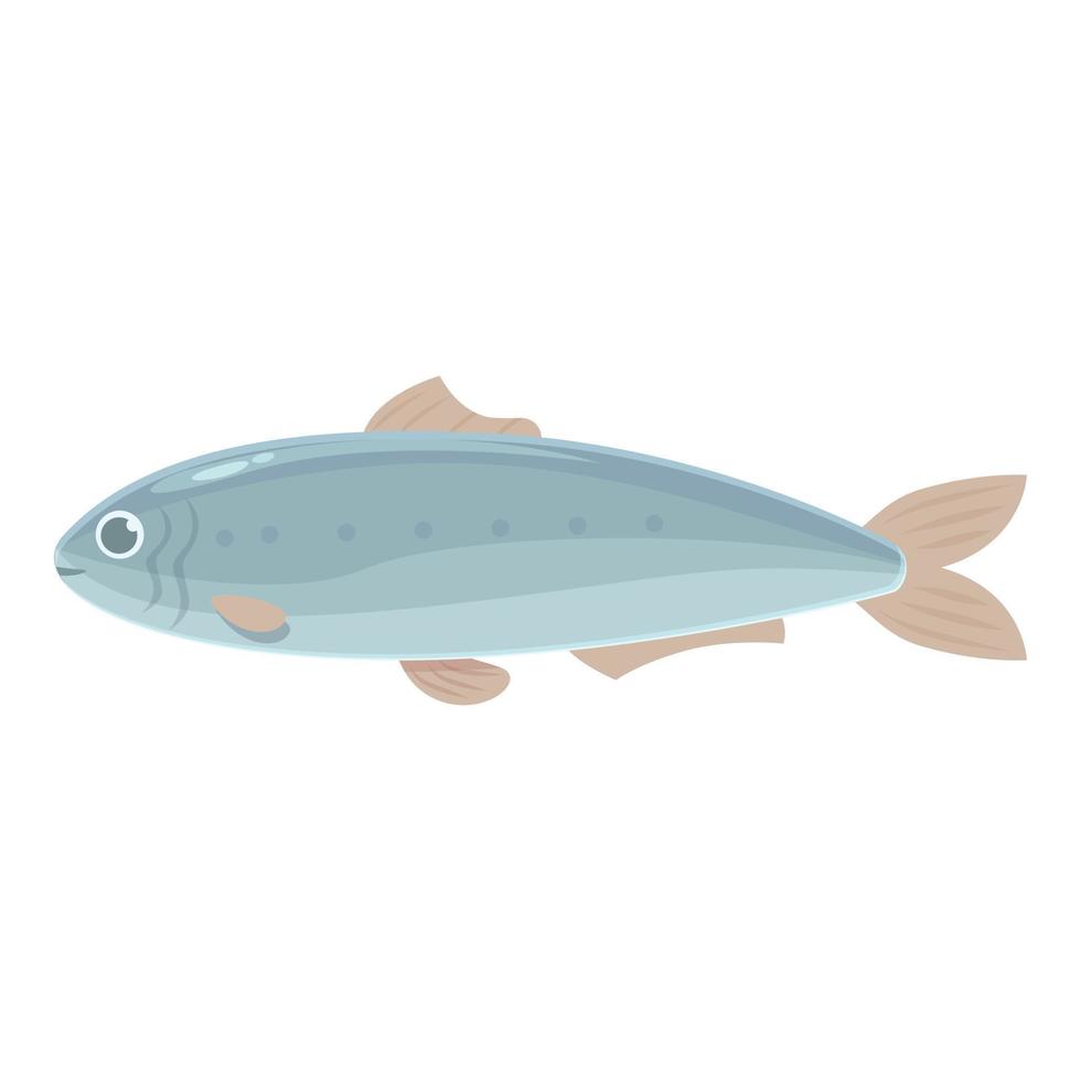 vetor de desenhos animados de ícone de peixe cavala. frutos do mar