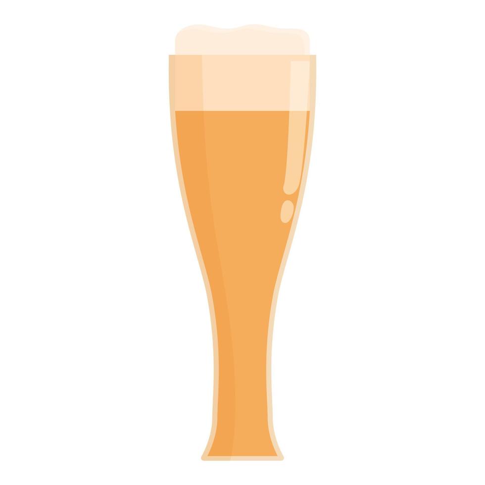 vetor de desenhos animados de ícone de vidro de cerveja. República Checa