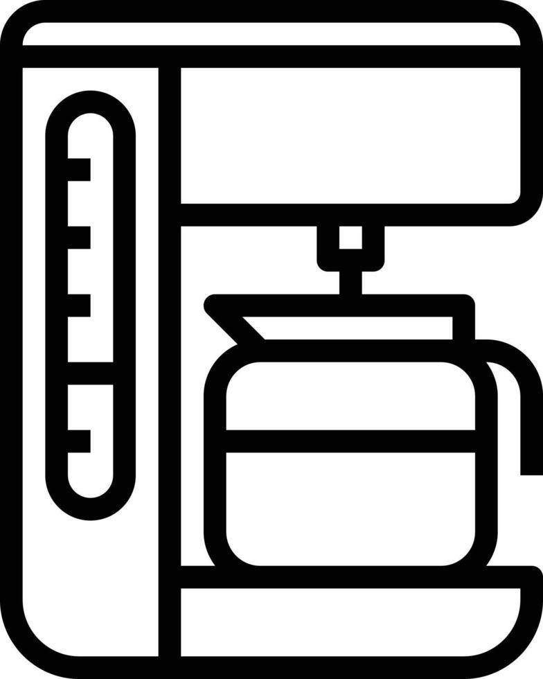 máquina de café bebida bebida cozinha - ícone de contorno vetor