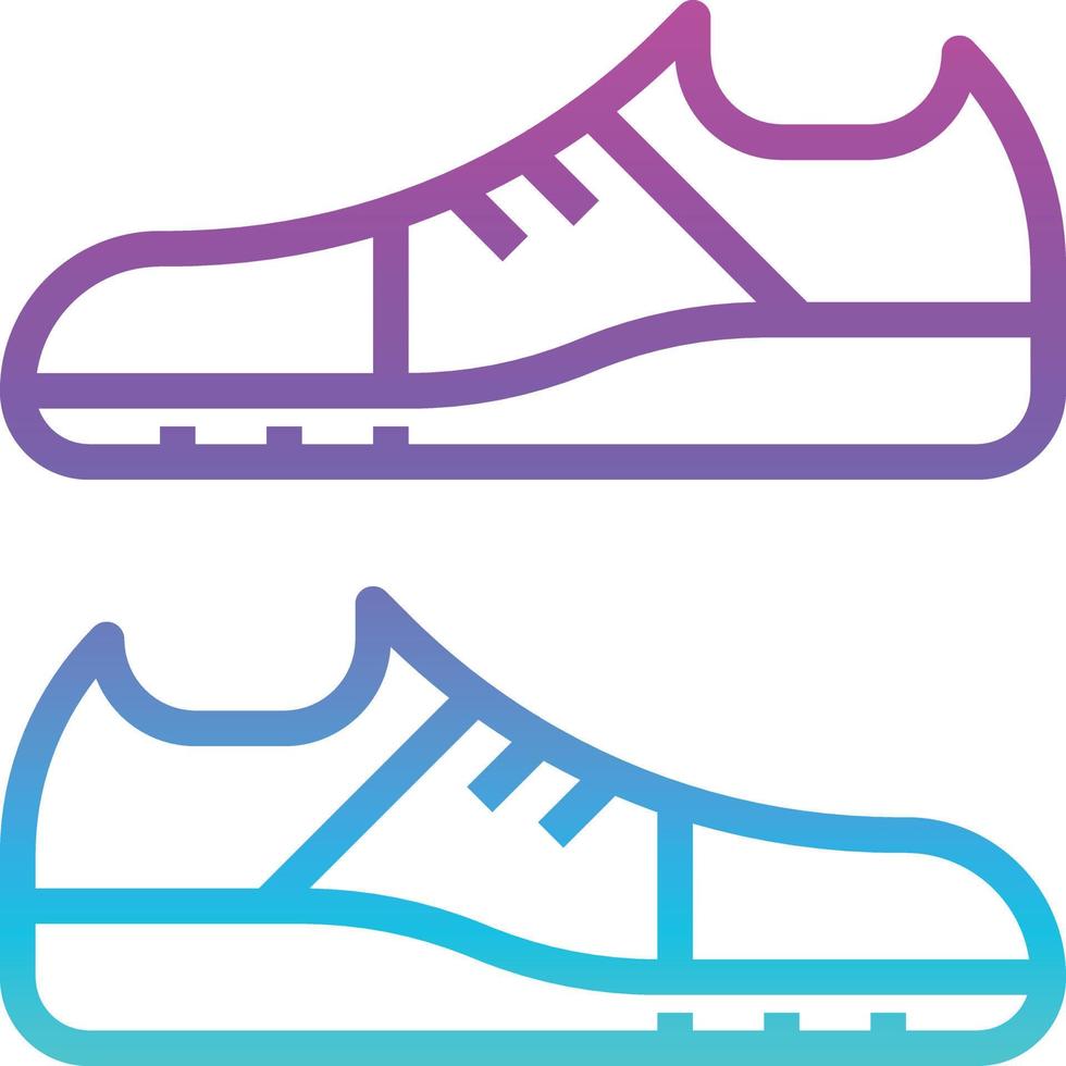 dieta de moda de tênis de corrida de sapato - ícone de gradiente vetor