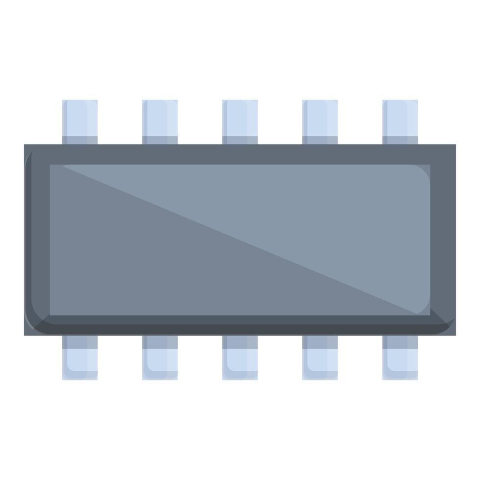 ícone do resistor de cartão, estilo cartoon vetor