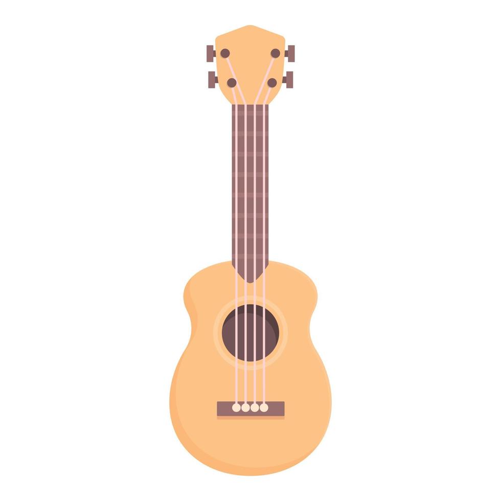 vetor de desenhos animados de ícone de arte ukulele. violão