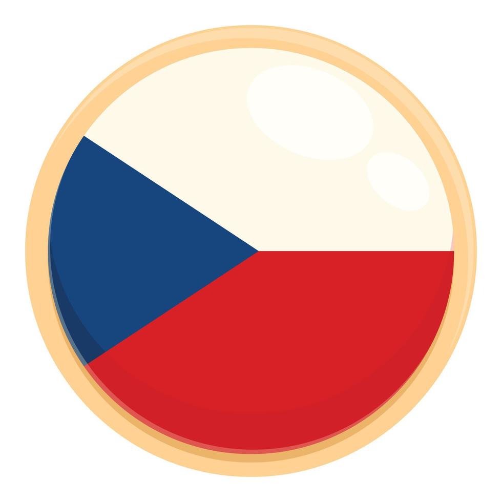 vetor de desenhos animados de ícone de bandeira de viagens culturais. país da cerveja