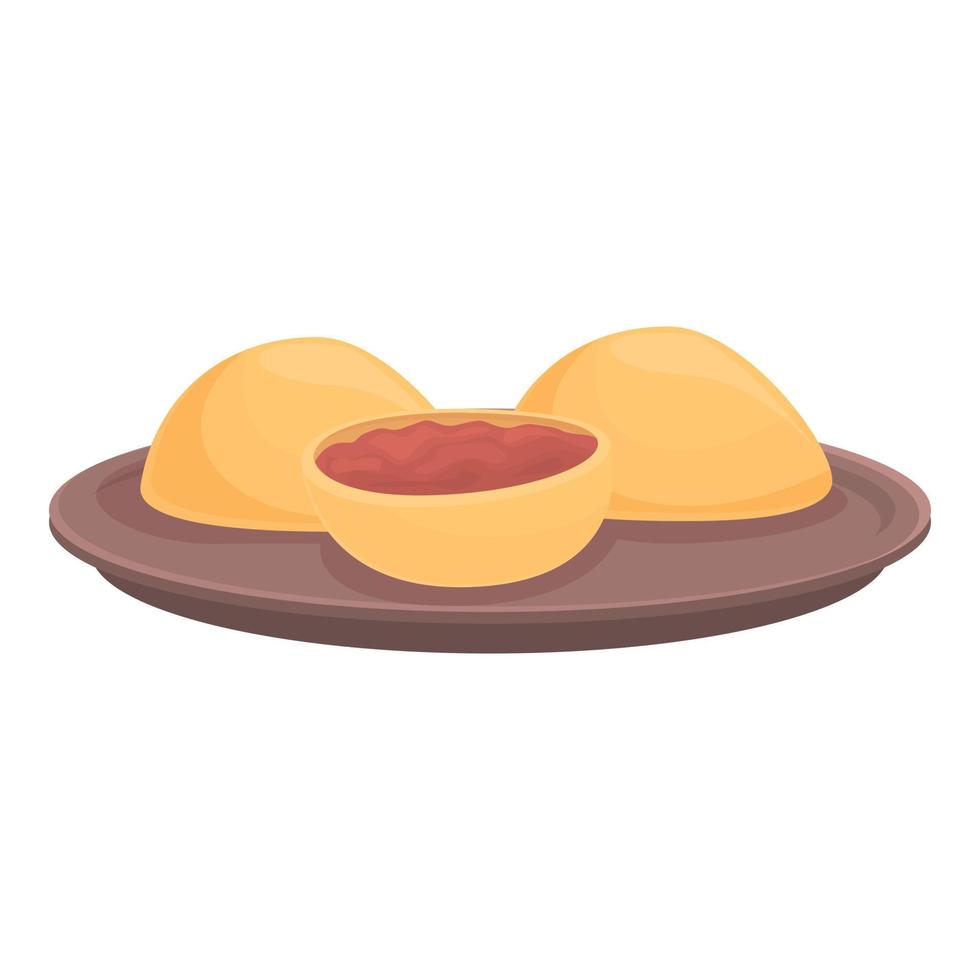 vetor de desenhos animados de ícone de padaria austríaca. comida de batata