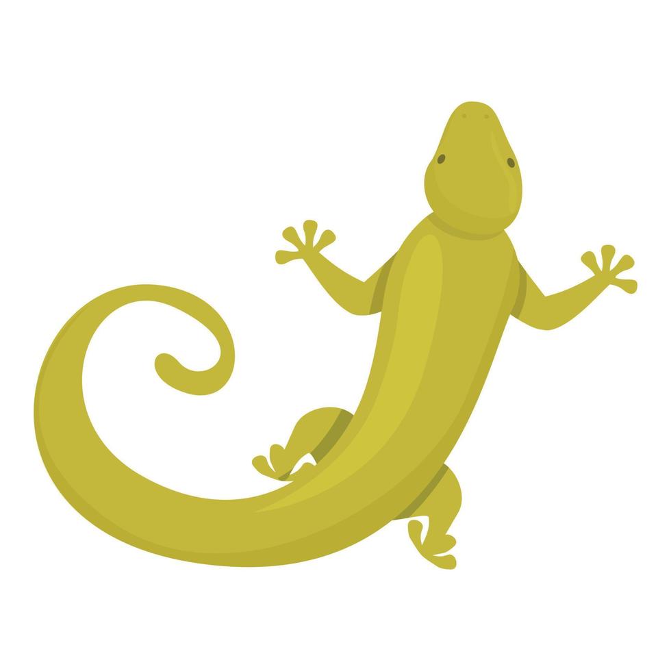 vetor de desenhos animados de ícone de réptil tribal. lagarto lagarto