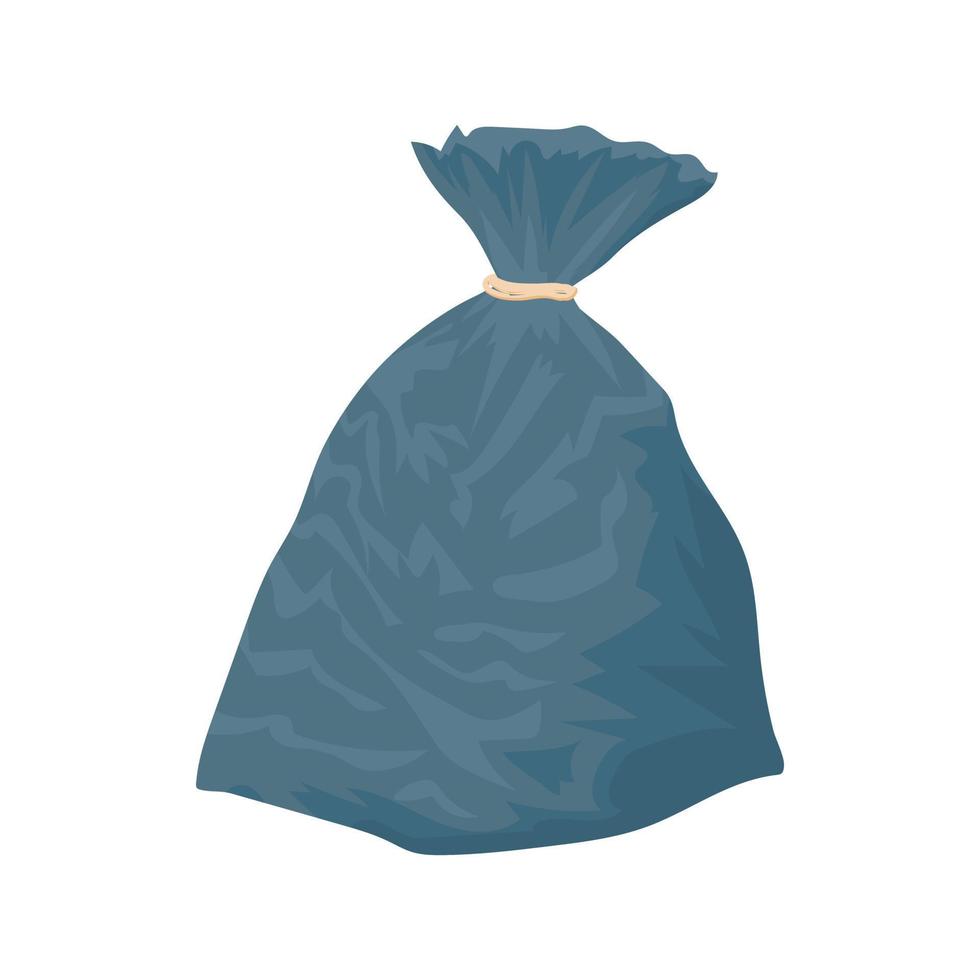 ícone do saco de lixo, estilo cartoon vetor