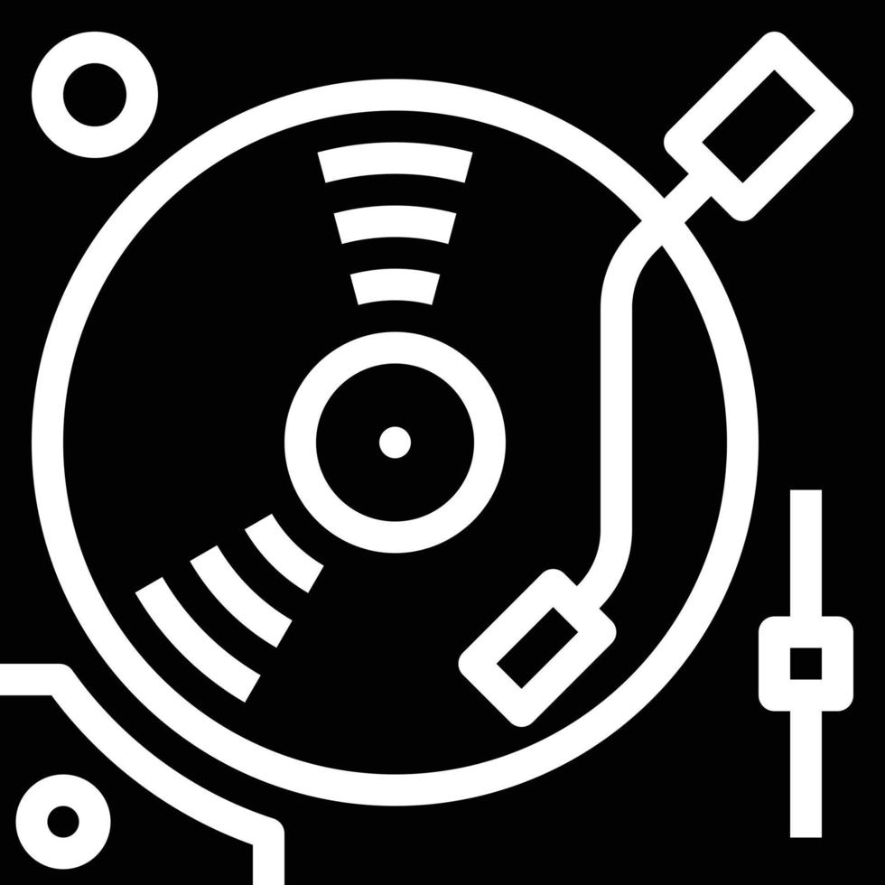 dj mixer música instrumento musical - ícone sólido vetor