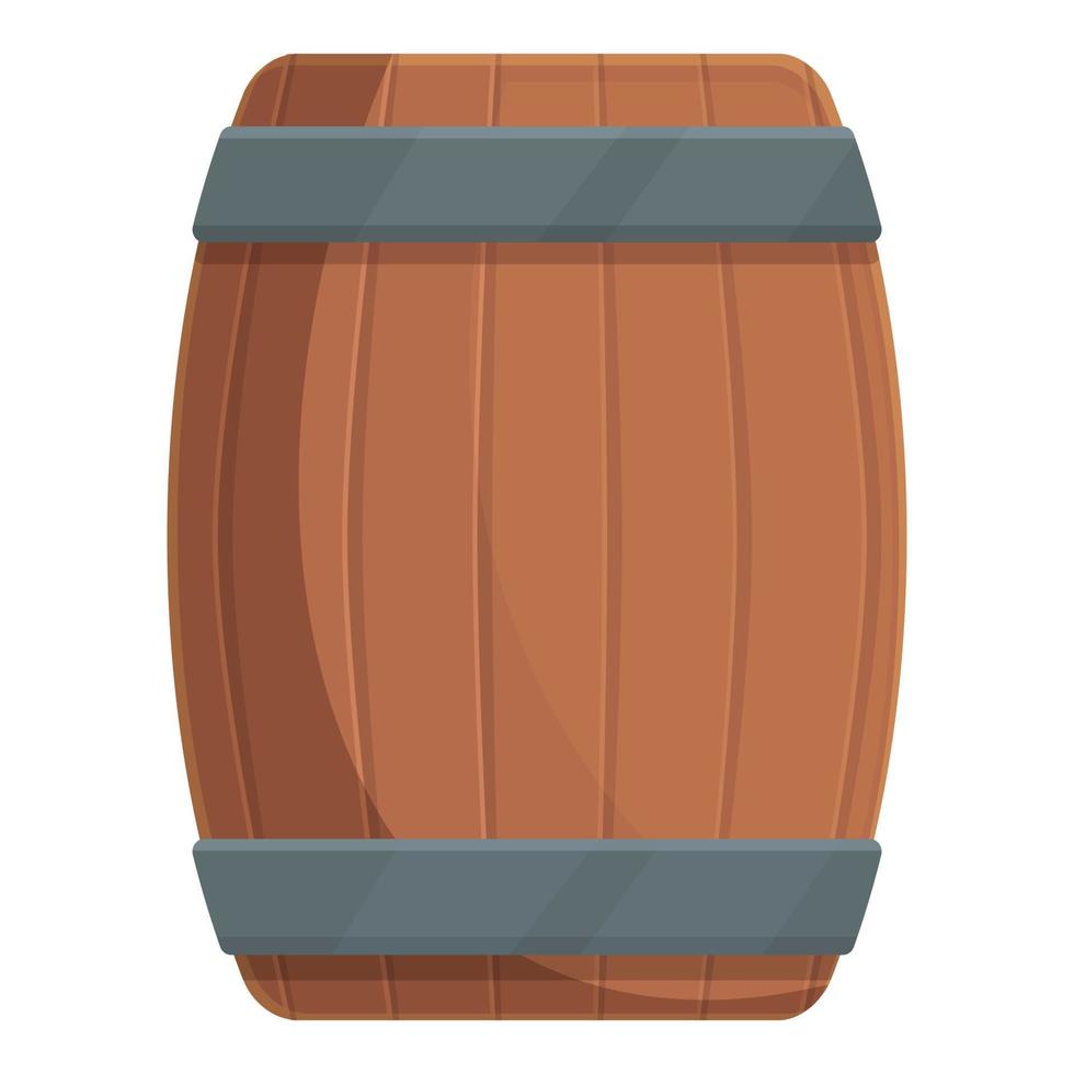 vetor de desenhos animados de ícone de barril de bebida. adega