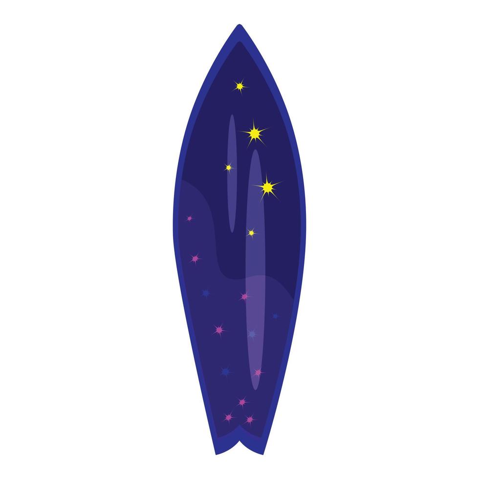 vetor de desenho de ícone de prancha de surf de céu azul. prancha de surfe