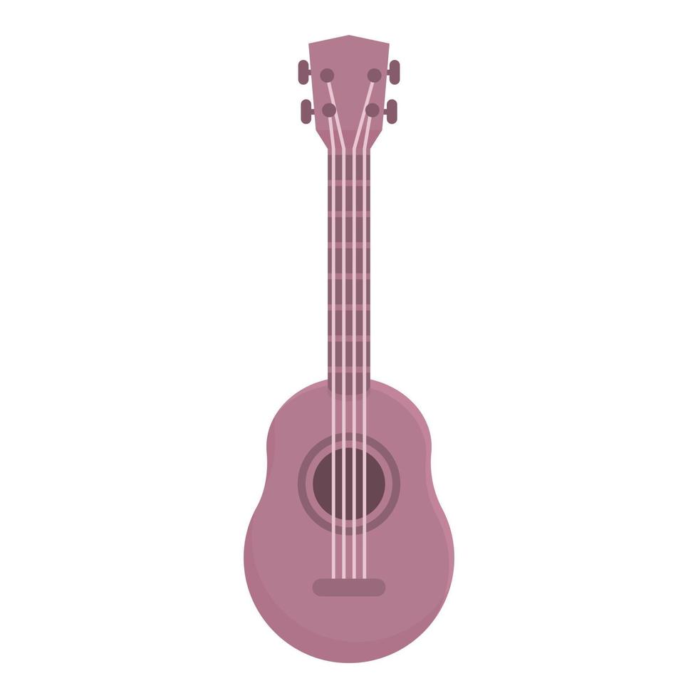 vetor de desenhos animados de ícone de ukulele de música. arte acústica