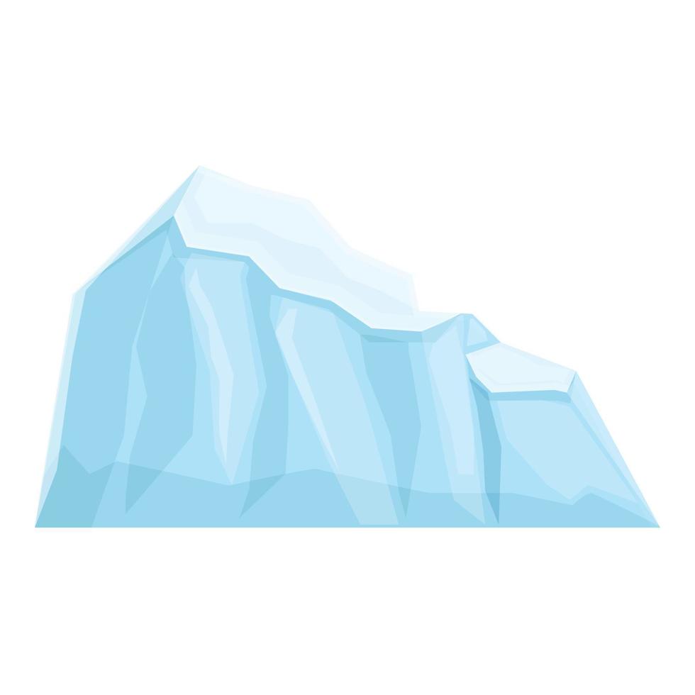 vetor de desenhos animados do ícone do gelo antártico. geleira ártica