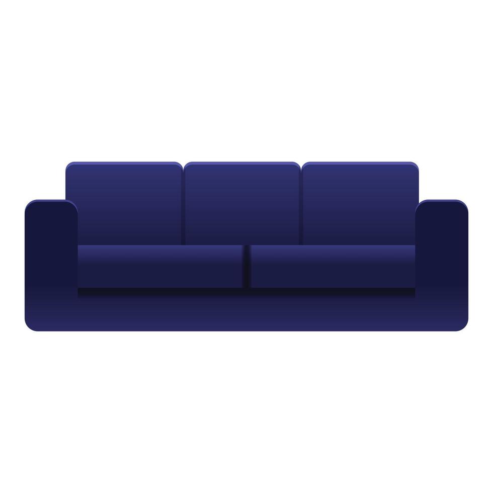 ícone do sofá da moda, estilo cartoon vetor