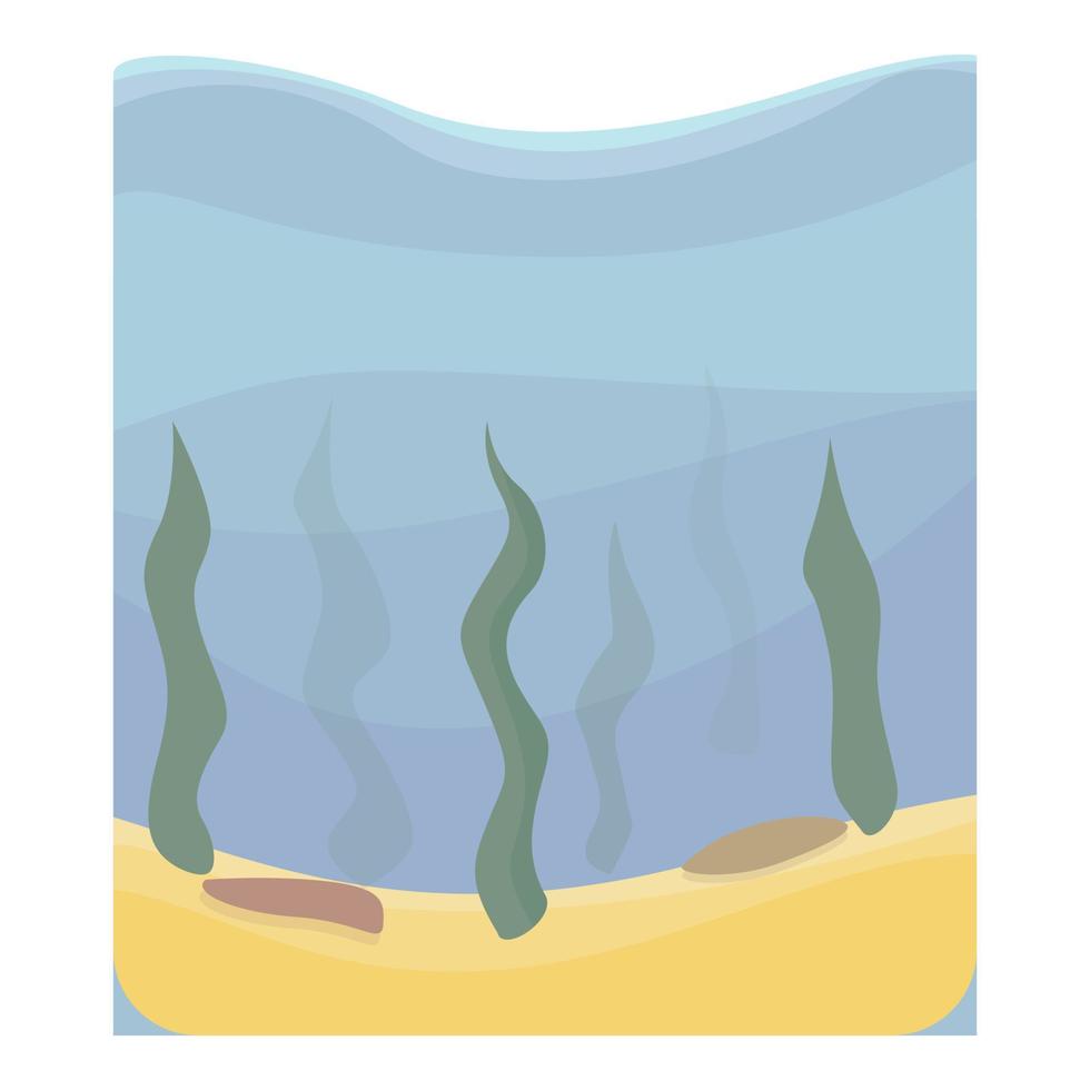 vetor de desenhos animados de ícone de jogabilidade de algas marinhas. interface de máquina