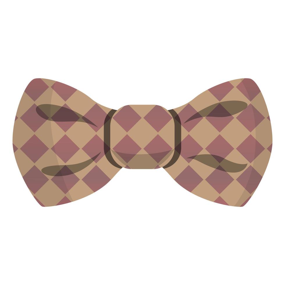 ícone de gravata borboleta elegante, estilo cartoon vetor