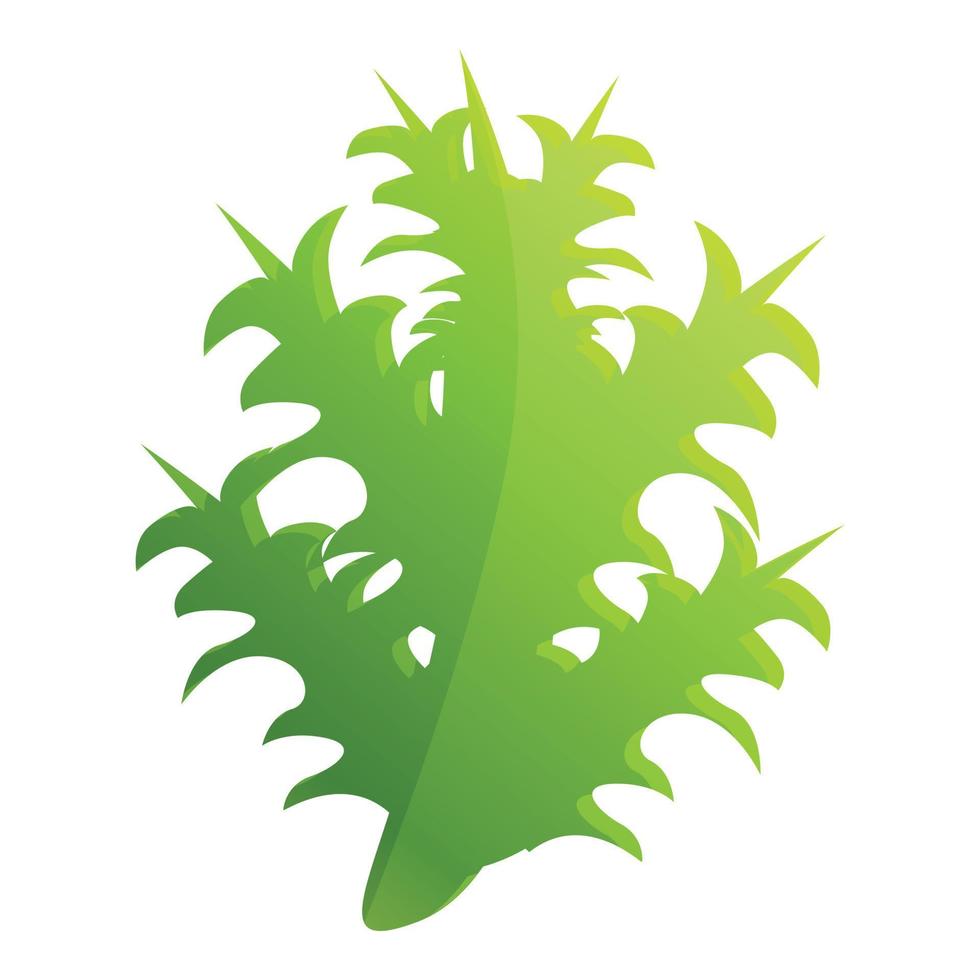 ícone de folha de planta cardo Escócia, estilo cartoon vetor