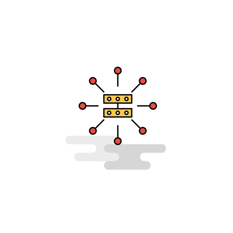 vetor de ícone de roteador plano