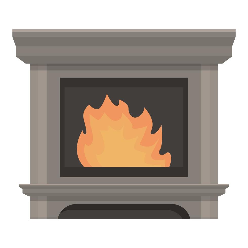 vetor de desenhos animados de ícone de forno de cozimento. restaurante de fogo