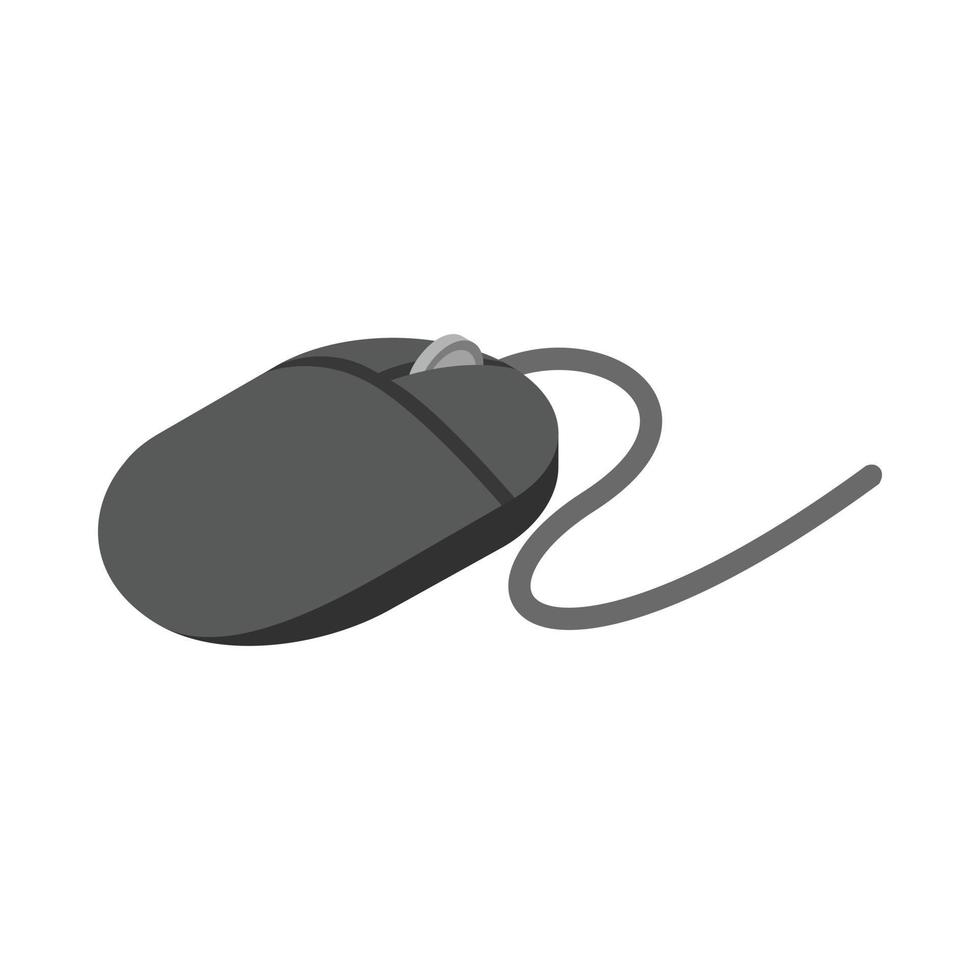 ícone do mouse de computador, estilo 3d isométrico vetor