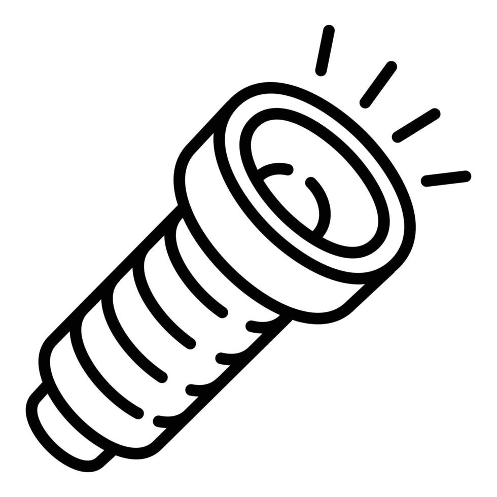 ícone de lanterna alpinista, estilo de estrutura de tópicos vetor