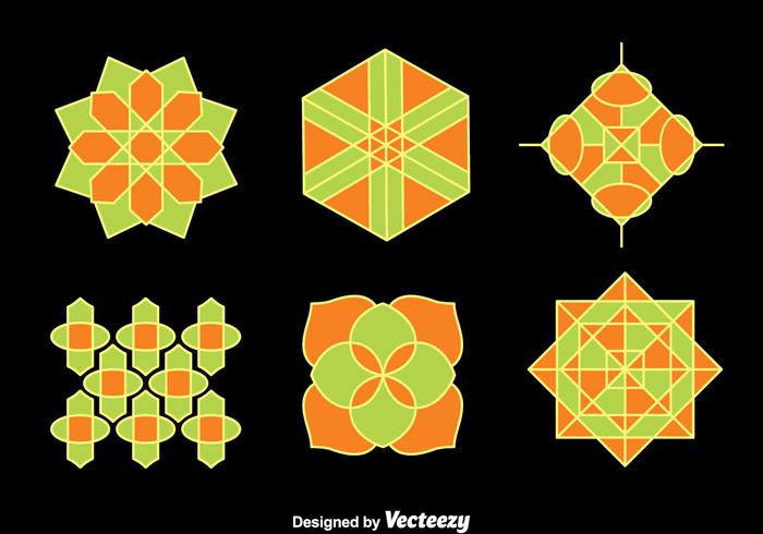 Vector ornamento Coleção islâmica