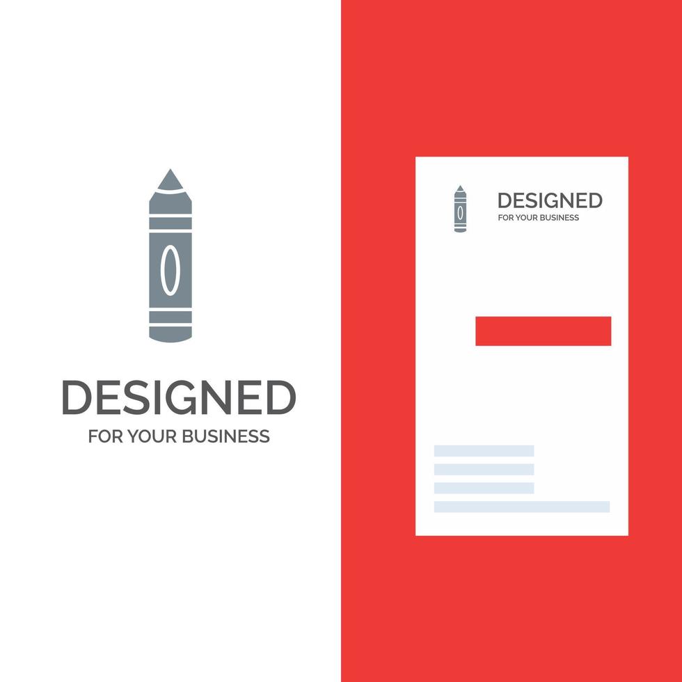 desenho de desenho de lápis de educação design de logotipo cinza e modelo de cartão de visita vetor