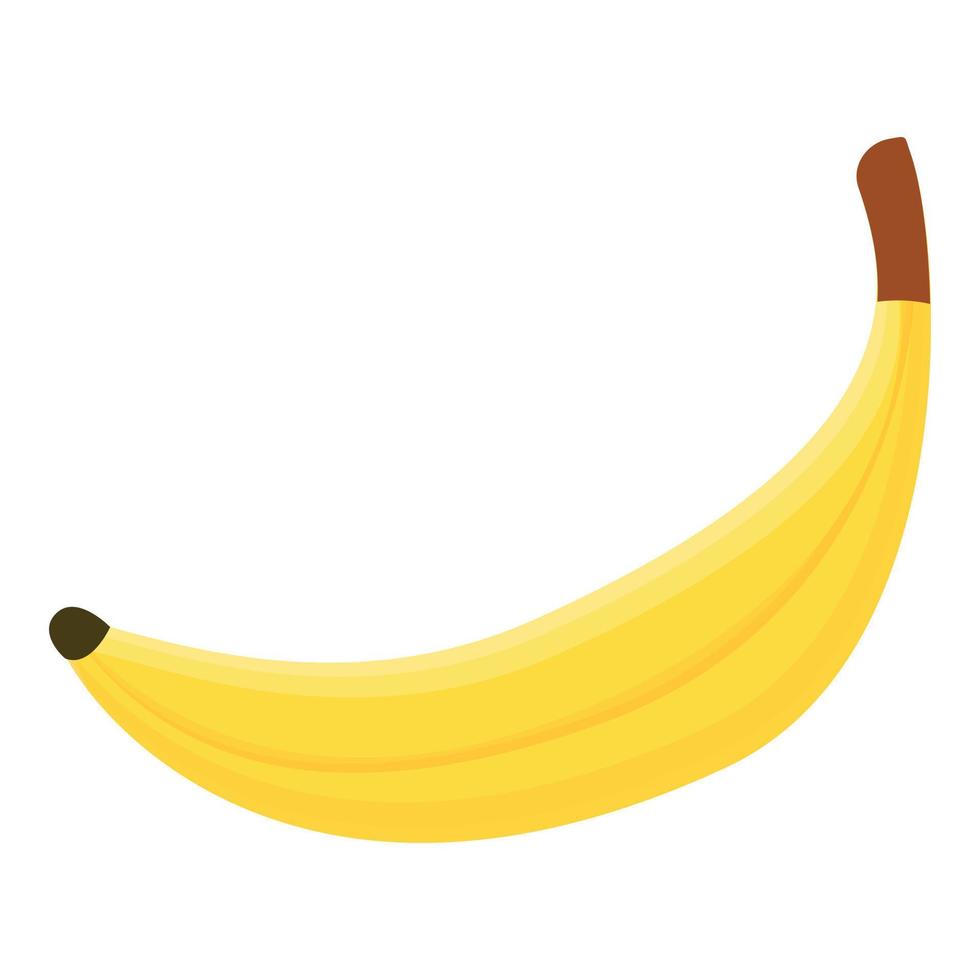 ícone de banana fresca inteira, estilo cartoon vetor